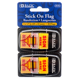 FLAG STICK ON BAZIC YELLOW COLOR 146538 FLAG STICK ON BAZIC YELLOW COLOR 146538