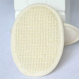 SCRUBBER BATH BEIGE HEMP/FAB 127988