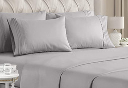 SHEET SET KING SOLID GRAY 1206895