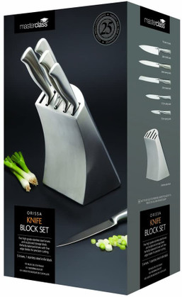 KNIFE BLOCK SET 5PC ORISSA 1220231