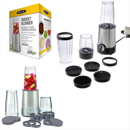 BLENDER ROCKECT 12PCS BLK/SILVER 183263