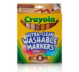 MARKERS CRAYOLA 8CT ULTRA CLEAN 145398