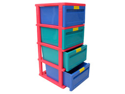 CABINET 4 TIER PLASTIC NEW OCEAN 172291