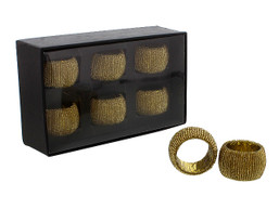 RING NAPKIN BEADED SET 6PC IN 1210542