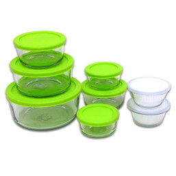 STORAGE GLASS CONTAINER 16PC 1209709