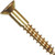 SCREW WOOD 6" X 1" BRASS #385660 091364