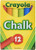 CHALK STICKS 12CT ASSORTED COLOR 140471