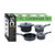 COOKWARE NON-STICK SET BLK 7PC 1214526