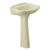 LAVATORY AND PEDESTAL FERRARA BONE 077866
