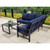 Outdoor Expressions 2-Piece Sectional Sofa Chat Set