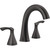 Delta Sandover Matte Black 2-Handle Widespread Pull-Down Bathroom Faucet