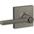 Schlage F Series Latitude Lever with Collins Trim Bed and Bath Lock in Satin Nickel