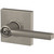 Schlage F Series Latitude Lever with Collins Trim Bed and Bath Lock in Satin Nickel