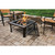 Outdoor Expressions 30 In. Slate Square Steel Fire Pit - Part Number 800278