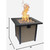 Bond Woodleaf 28-Inch Square Steel Gas Fire Pit