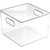 iDesign Clear Storage Bin - 8 In. W. x 6 In. H. x 8 In. D. - BPA-Free Organizer