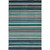 Backyard Bungalow Santee Blues 6 Ft. 7 In. x 9 Ft. 6 In. Stripe Plush Outdoor Rug