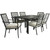 Outdoor Expressions Laguna Hills 7-Piece Dining Set with Steel Frame and Removable Cushions