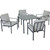 Outdoor Expressions 5-Piece Steel Frame Cushioned Patio Dining Set