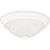Home Impressions 11-Inch White Incandescent Flush Mount Ceiling Light Fixture