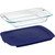Pyrex Easy Grab 3 Qt. Glass Oblong Baking Dish with Lid - Durable Oven-Safe Bakeware