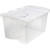 Sterilite 48 Qt. Clear Hinged Lid Storage Tote for Household Organization