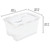 Sterilite 48 Qt. Clear Hinged Lid Storage Tote for Household Organization