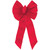 Holiday Trims 7-Loop Red Velvet Christmas Bow - 14 W. x 28 L.
