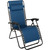 Outdoor Expressions Zero Gravity Relaxer Blue Convertible Lounge Chair with Steel Frame and Oxford Fabric