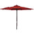 Outdoor Expressions 7.5 ft. Pulley Crimson Red Market Patio Umbrella with Chrome Hardware