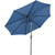 Outdoor Expressions 9 ft. Aluminum Tilt & Crank Heather Blue Patio Umbrella