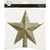 Decoris Light Gold 7.5 Inch Shatterproof Star Christmas Tree Topper