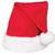 Gerson 17 Inch Red Plush Santa Hat with White Cuff and Pom - Standard Fit