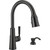 Delta Valo 1-Handle Pull-Down Kitchen Faucet with Soap Dispenser in Matte Black - Model 411037