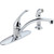 Delta Foundations 1-Handle Lever Kitchen Faucet with Side Spray - Chrome Finish