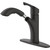 Home Impressions 1-Handle Pull-Out Kitchen Faucet with Matte Black Finish * Model 497470