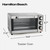 Hamilton Beach Toaster Oven - 4-Slice Capacity, Bake, Broil, Toast Functions