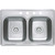 CMI Compass Manufacturing 33-Inch x 22-Inch Double Bowl Top Mount Kitchen Sink, 8-Inch Deep, Stainless Steel