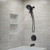 Moen Mikah Matte Black 1-Handle Tub & Shower Faucet with Magnetix Showerhead