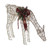 Alpine 20-Inch Warm White LED Gold Wire Grazing Doe Decoration