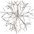 Alpine 16 Inch LED White Snowflake Ornament Lighted Decoration