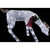 Alpine 28 Inch Cool White LED White Mesh Grazing Deer Lighted Decoration
