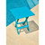 Gracious Living Quick-Fold 17 In. Square Intense Teal Folding Side Table