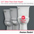 American Standard Elevation White Extra-Tall 19 In. Elongated Bowl 1.28 GPF Toilet-to-Go