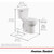 American Standard Cadet 10 in. Rough-In White Chair Height Round Bowl 1.28 GPF Toilet