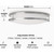 Feit 14 Inch Brushed Nickel LED CCT Dimmable Dual Band Flush Mount Ceiling Light Fixture