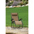 Outdoor Expressions Zero Gravity Relaxer Tan Convertible Lounge Chair - 44 Inch Height, Portable & Weather-Resistant