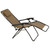 Outdoor Expressions Zero Gravity Relaxer Tan Convertible Lounge Chair - 44 Inch Height, Portable & Weather-Resistant