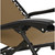 Outdoor Expressions Zero Gravity Relaxer Tan Convertible Lounge Chair - 44 Inch Height, Portable & Weather-Resistant
