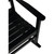 Outdoor Expressions Black HDPE Rocking Chair - Durable Outdoor Seating